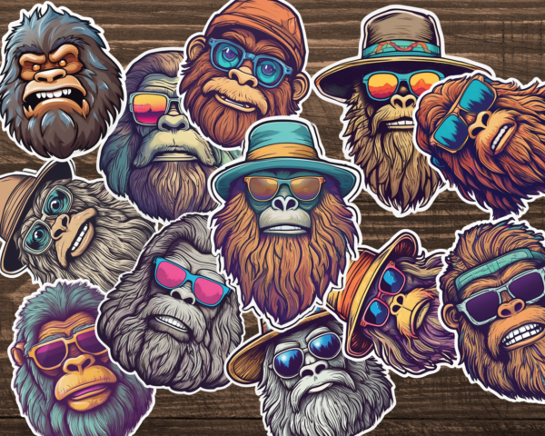 Bigfoot Sticker Set - Image 6