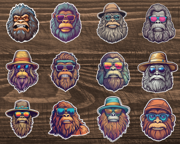 Bigfoot Sticker Set - Image 4