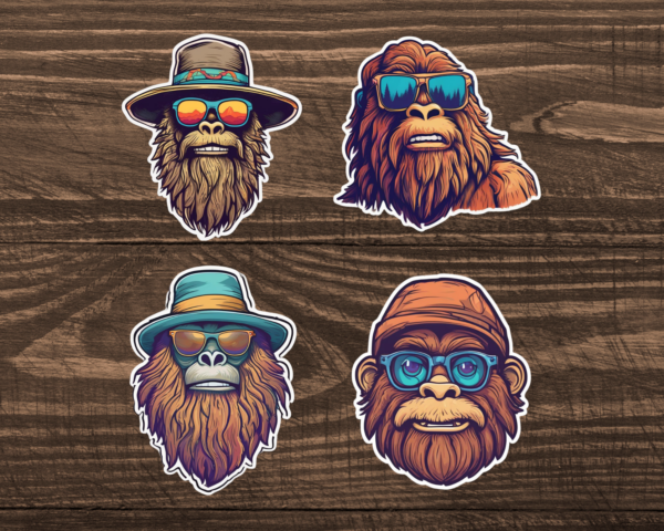 Bigfoot Sticker Set - Image 3